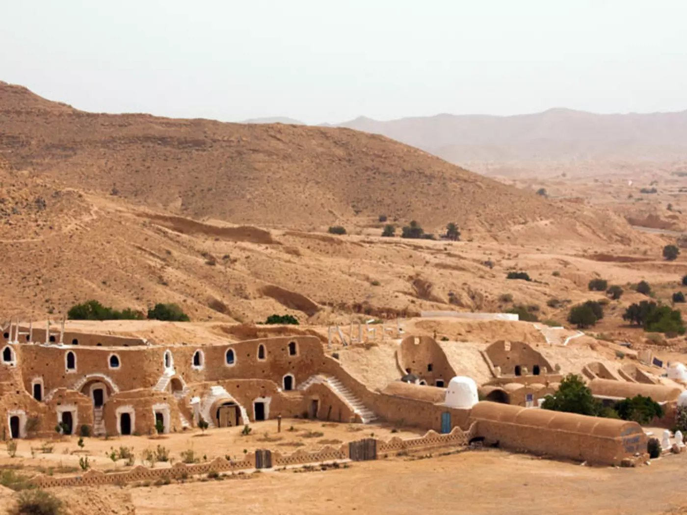 Matmata in Southern Tunisia is known for its underground troglodyte structures