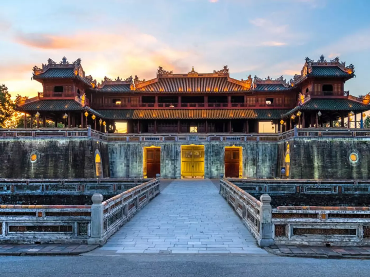 The Imperial City of Hue is a former capital of Vietnam