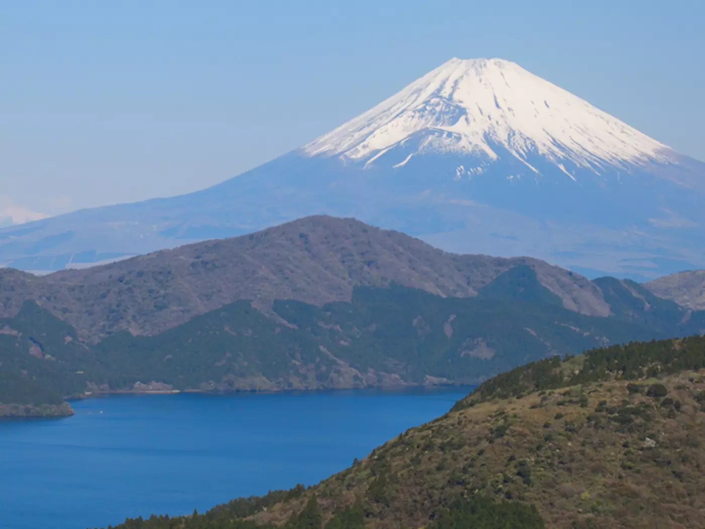 Hakone is famous for hot springs, natural beauty and the view across Lake Ashinoko to Mount Fuji
