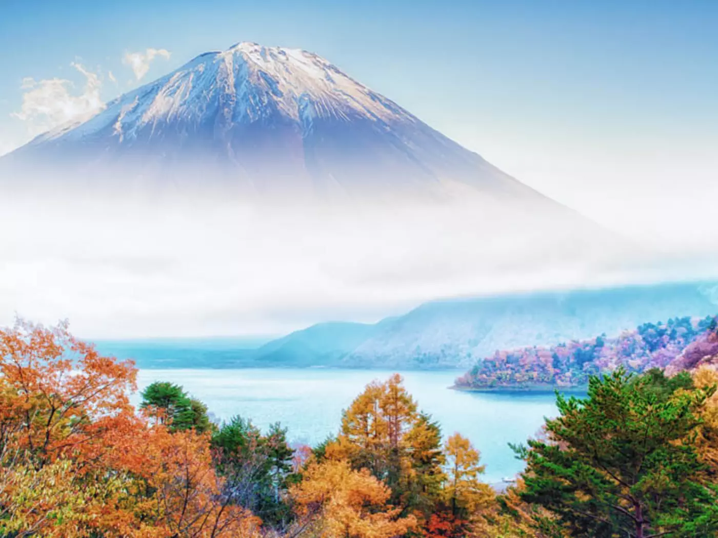 Mount Fuji, Japan's highest mountain is worshiped as a sacred mountain
