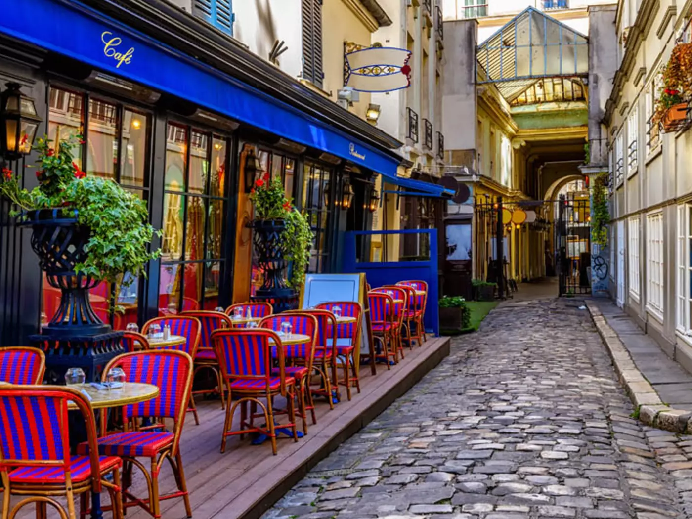 Parisian streets are lined with specialty food stores, restaurants, cafes and kitchen supplies