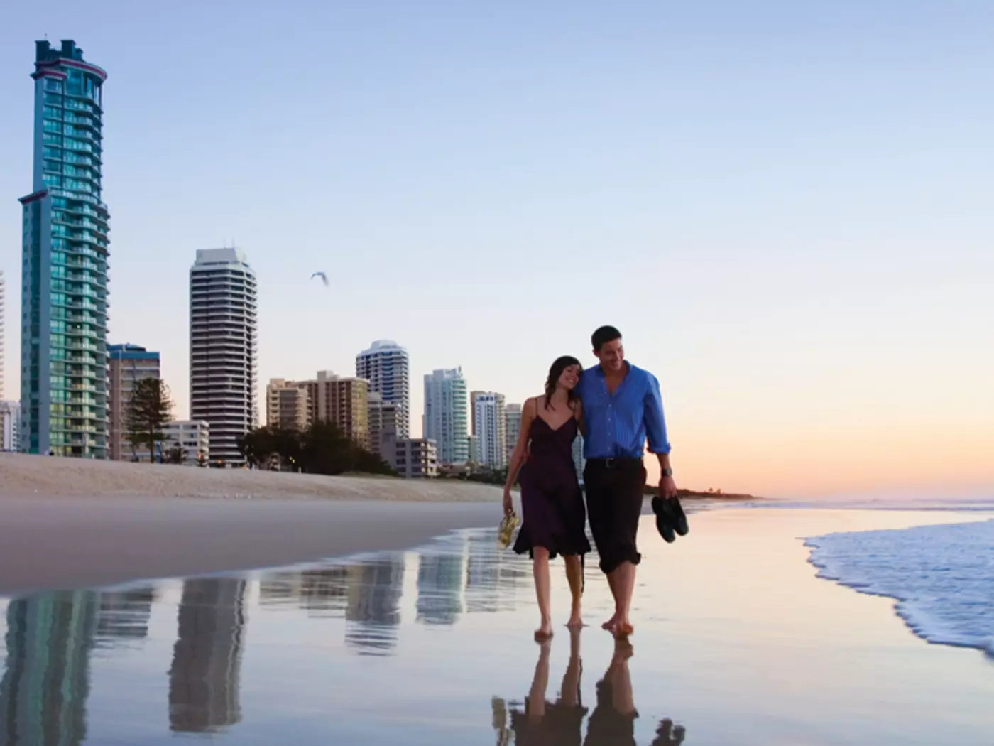 Surfers Paradise beach, Gold Coast, Queensland