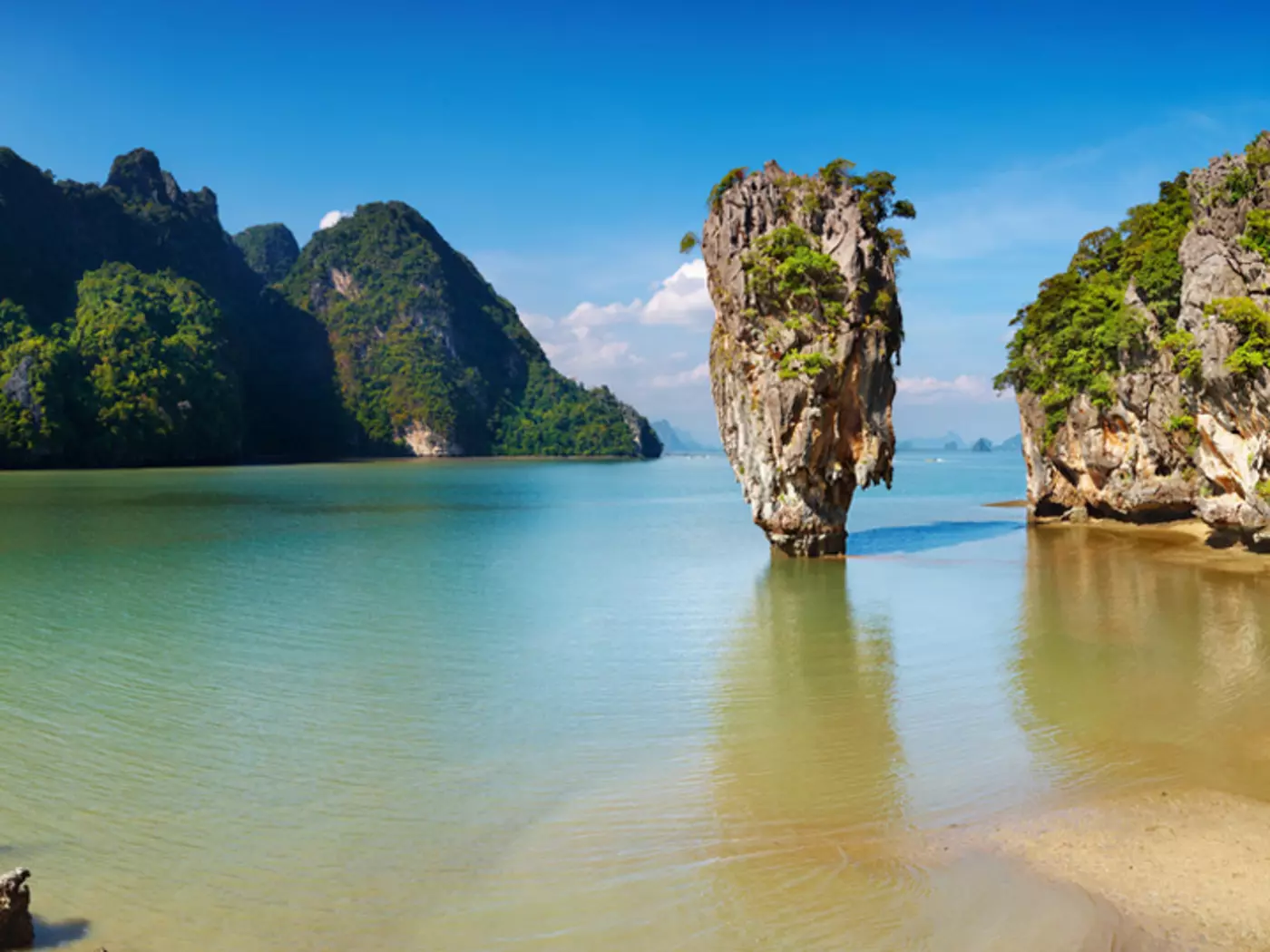 Phang Nga Bay, popularly termed James Bond Island, was given its name after featuring in the original James Bond movie