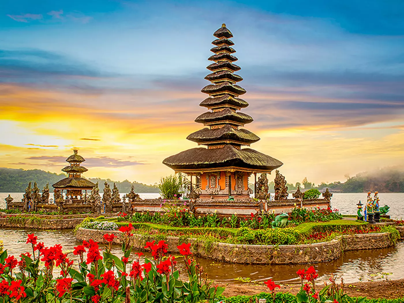 Bali's coast and highlands are dotted with ornate temples