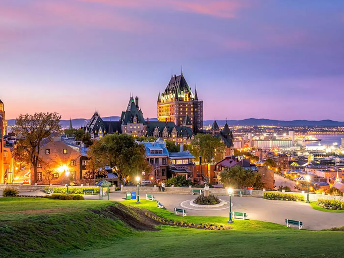 The famous Chateau Frontenac in Quebec City
