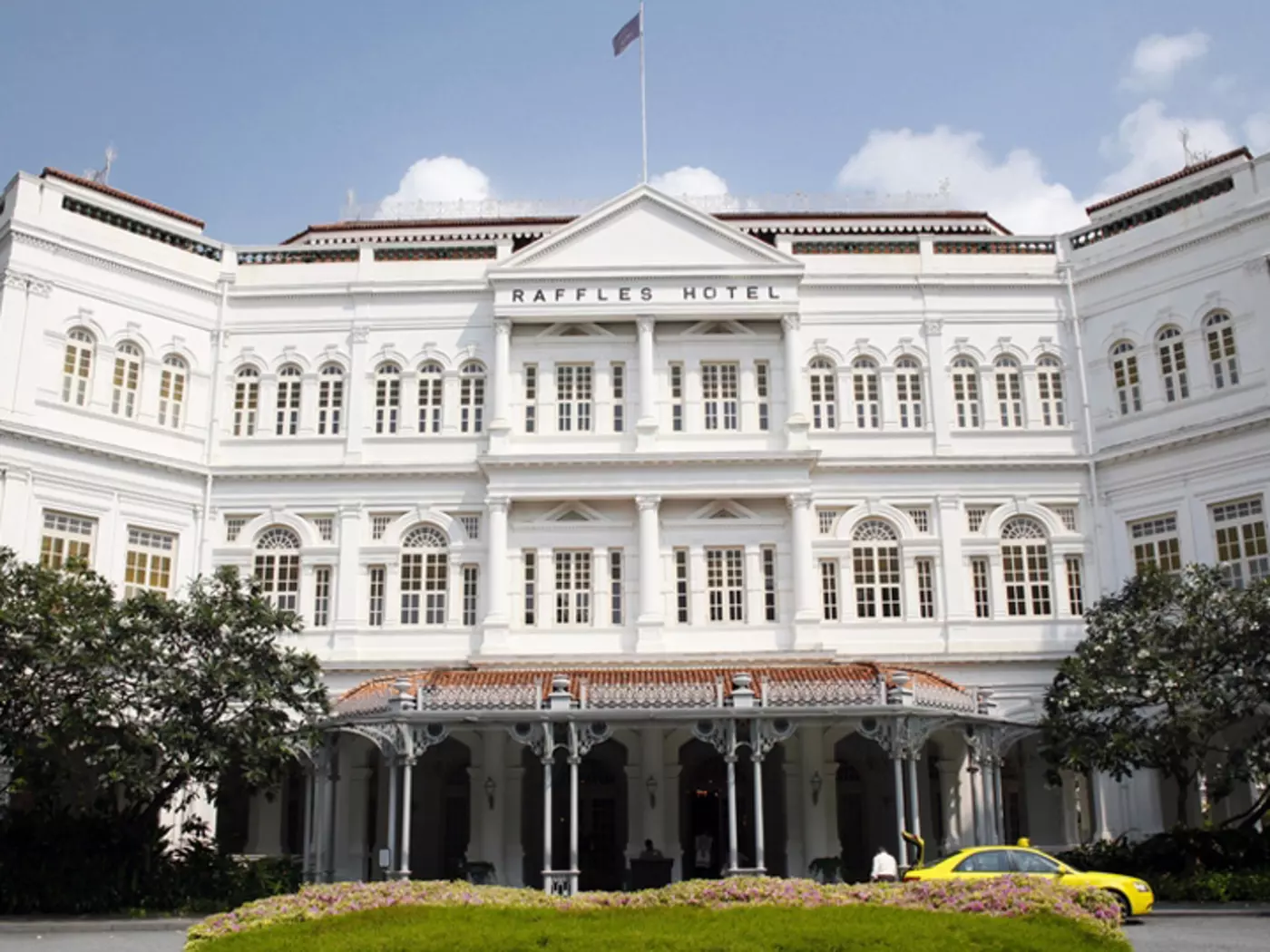 The iconic Raffles Hotel is part of Singapore's history