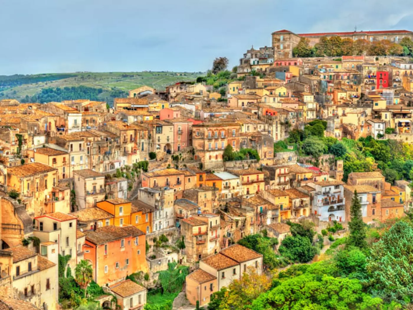 Ragusa sits among rocky peaks in northwest Sicily