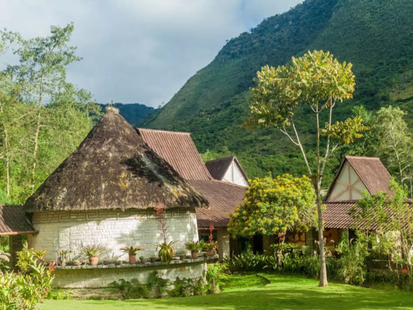 A reconstruction of Chachapoyas Culture House at Museo Leymebamba