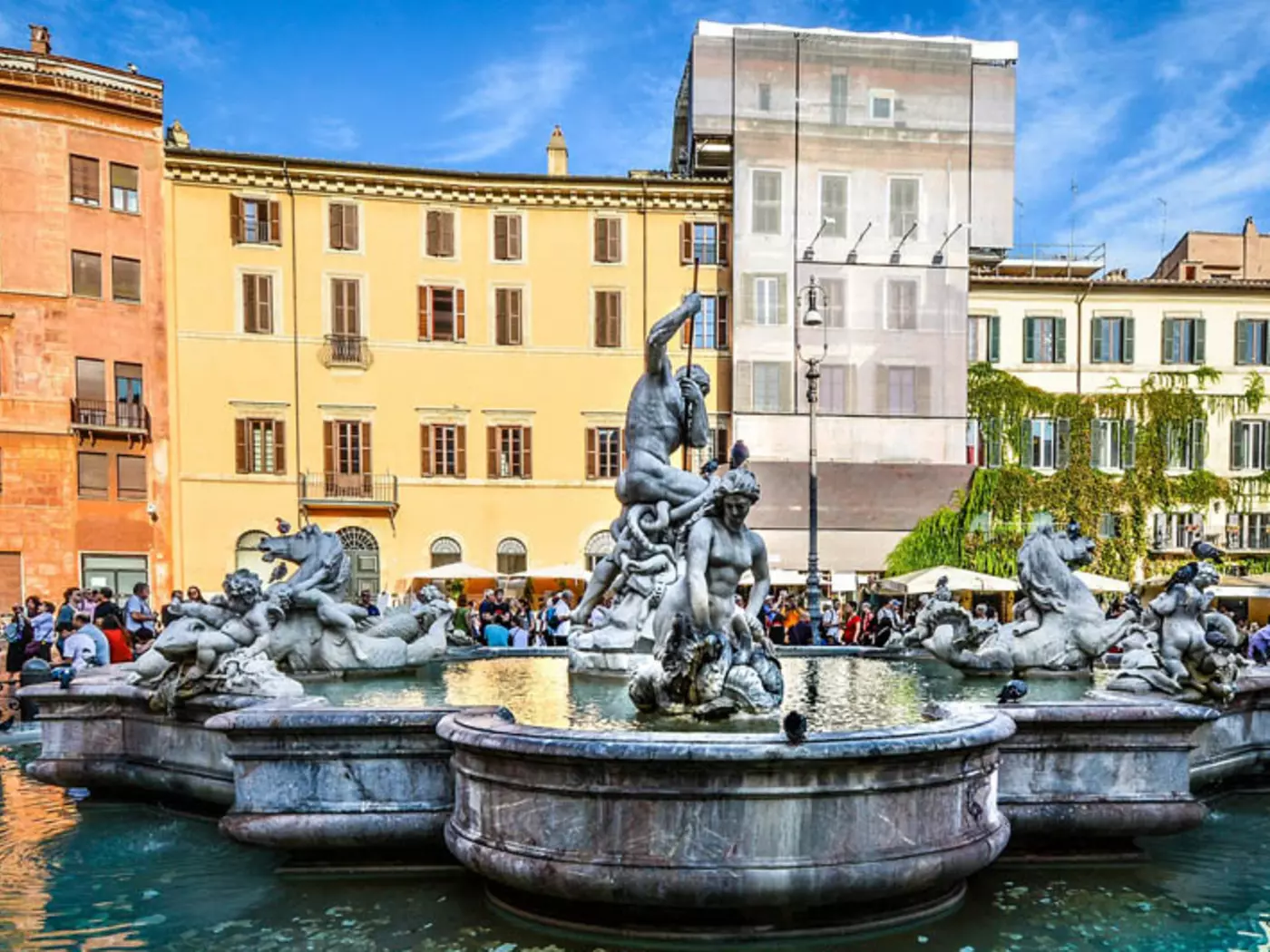 Piazza Navona is one of the largest and most beautiful piazza squares in Rome