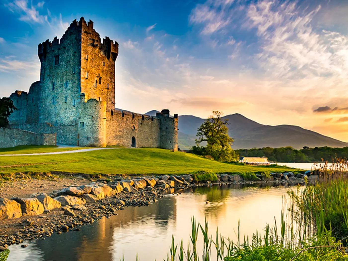 A 15th-century tower house and keep, Ross Castle is in County Kerry