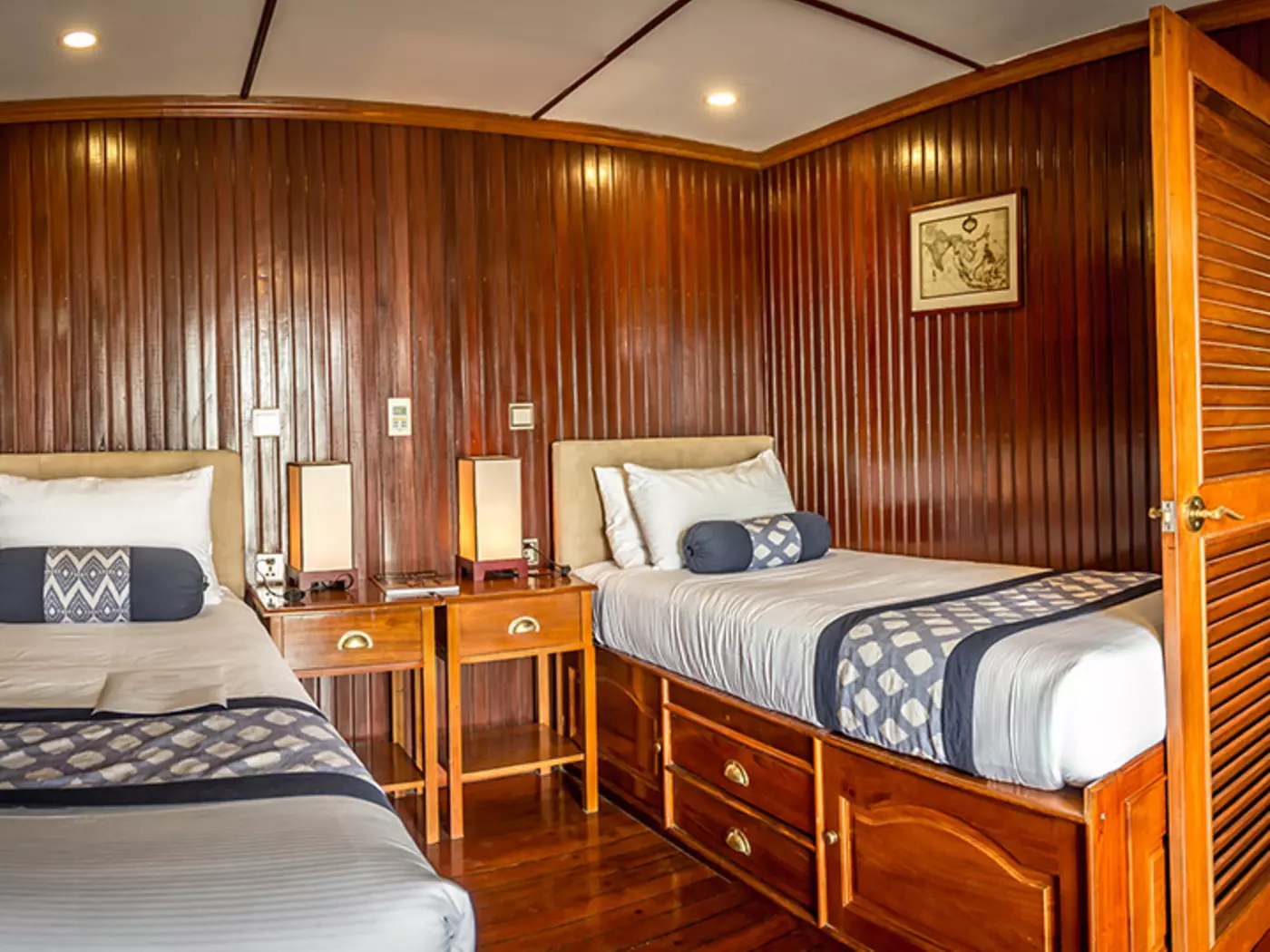 Relax in your spacious cabin