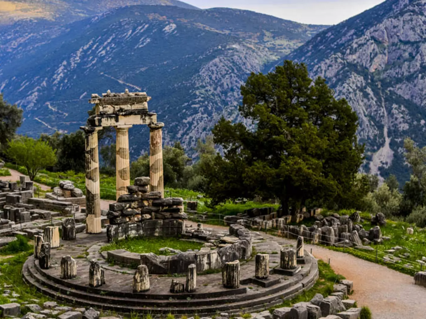 Delphi was considered the centre of the world by the ancient Greeks
