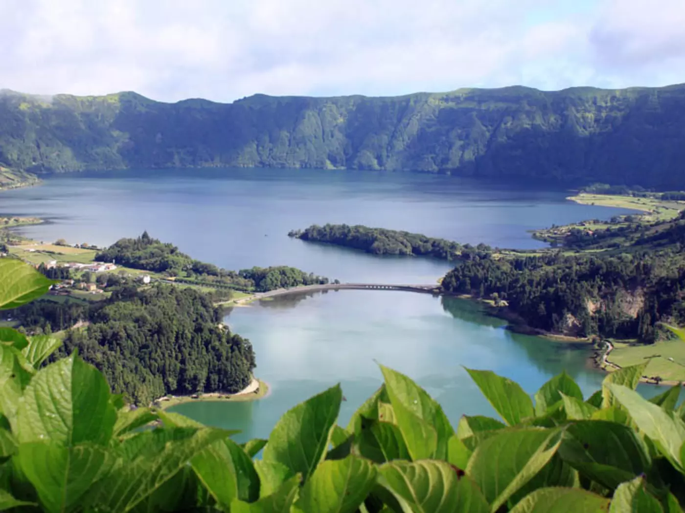 Sao Miguel is the largest of nine islands and is home to the blue and green lakes of Sete Cidades