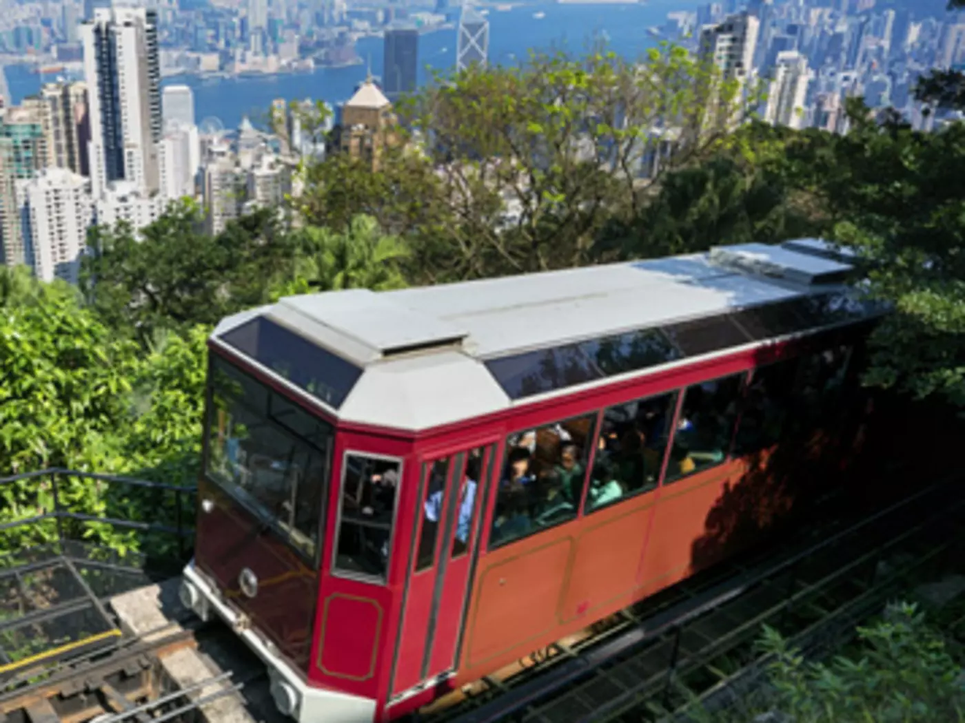 The Peak Tram in Hong Kong