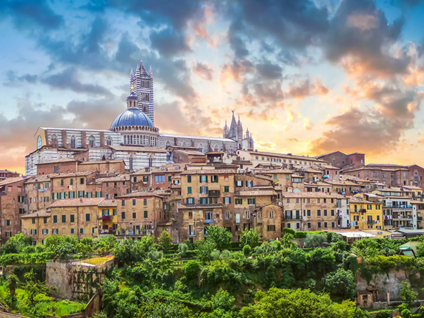 Siena the beautiful medieval town in Tuscany