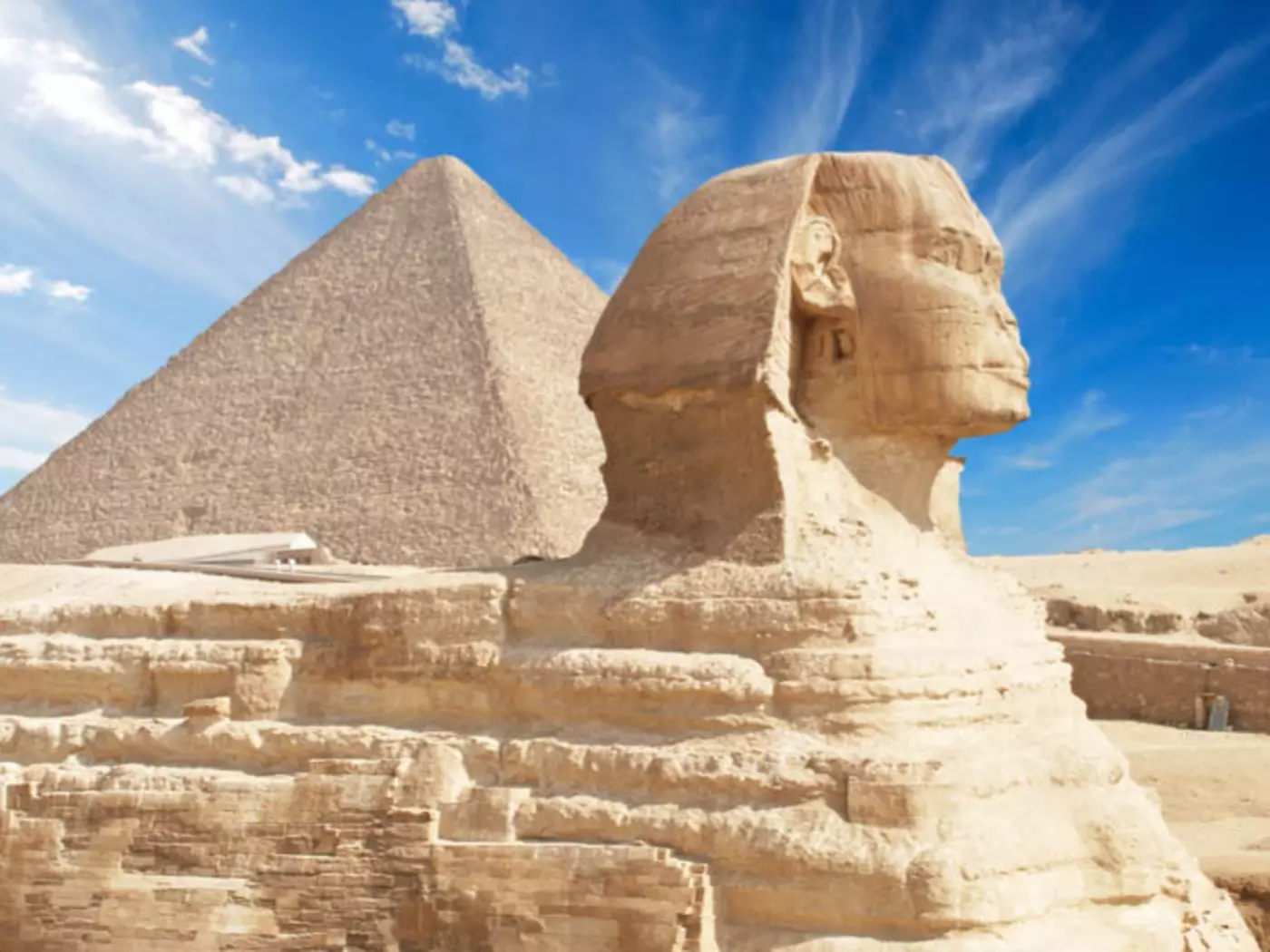 The Sphinx and Great Pyramids