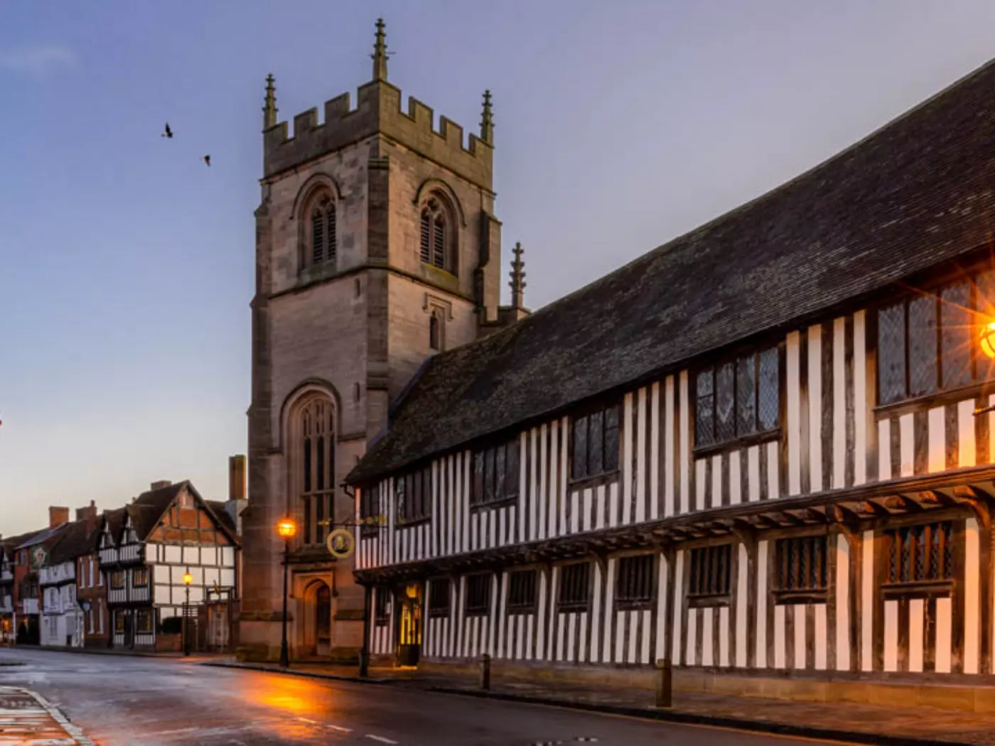 In 1571 a seven-year-old boy called William Shakespeare started going to school at Stratford’s Guildhall