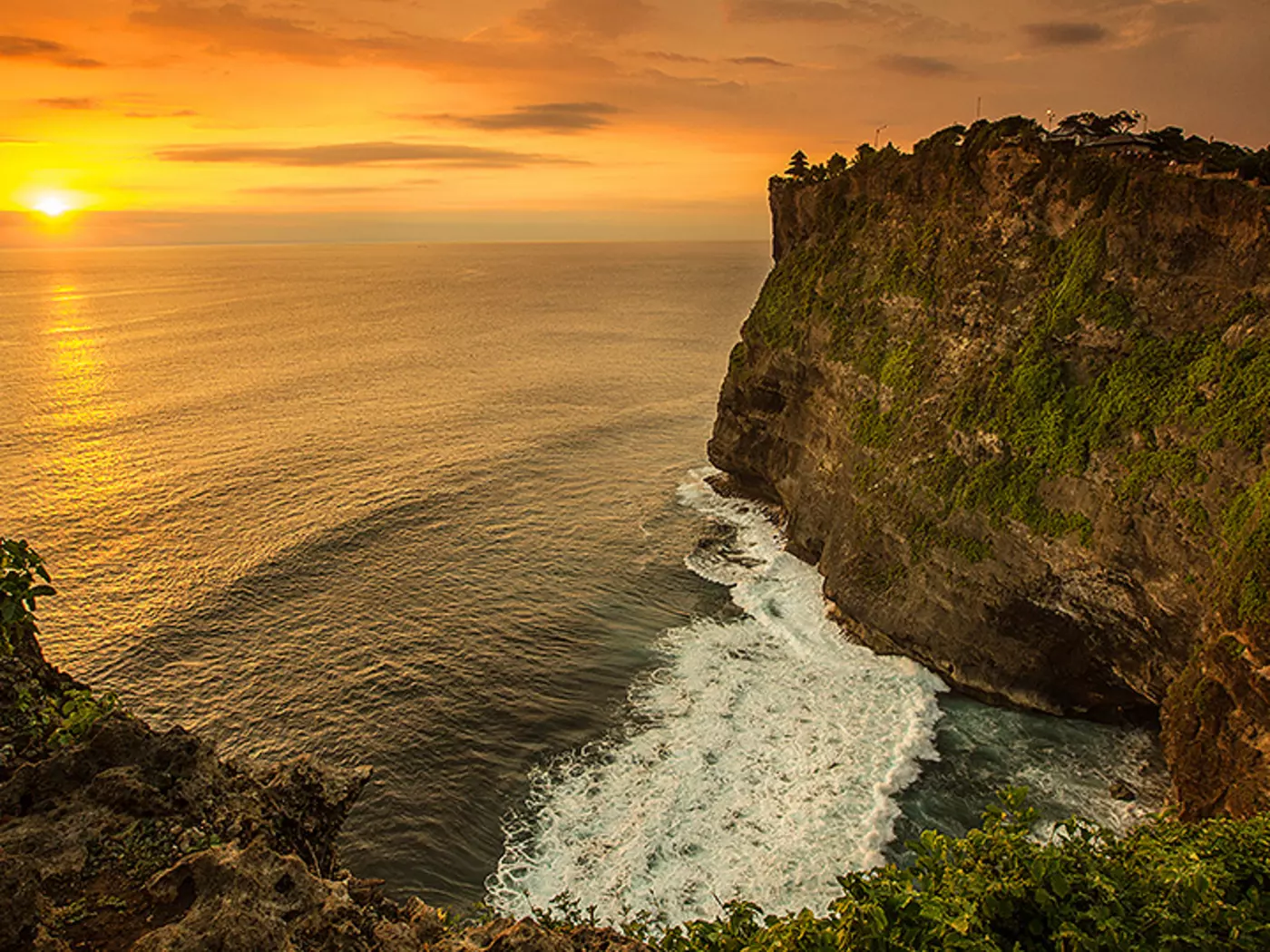 The beautiful cliff side Uluwatu Temple