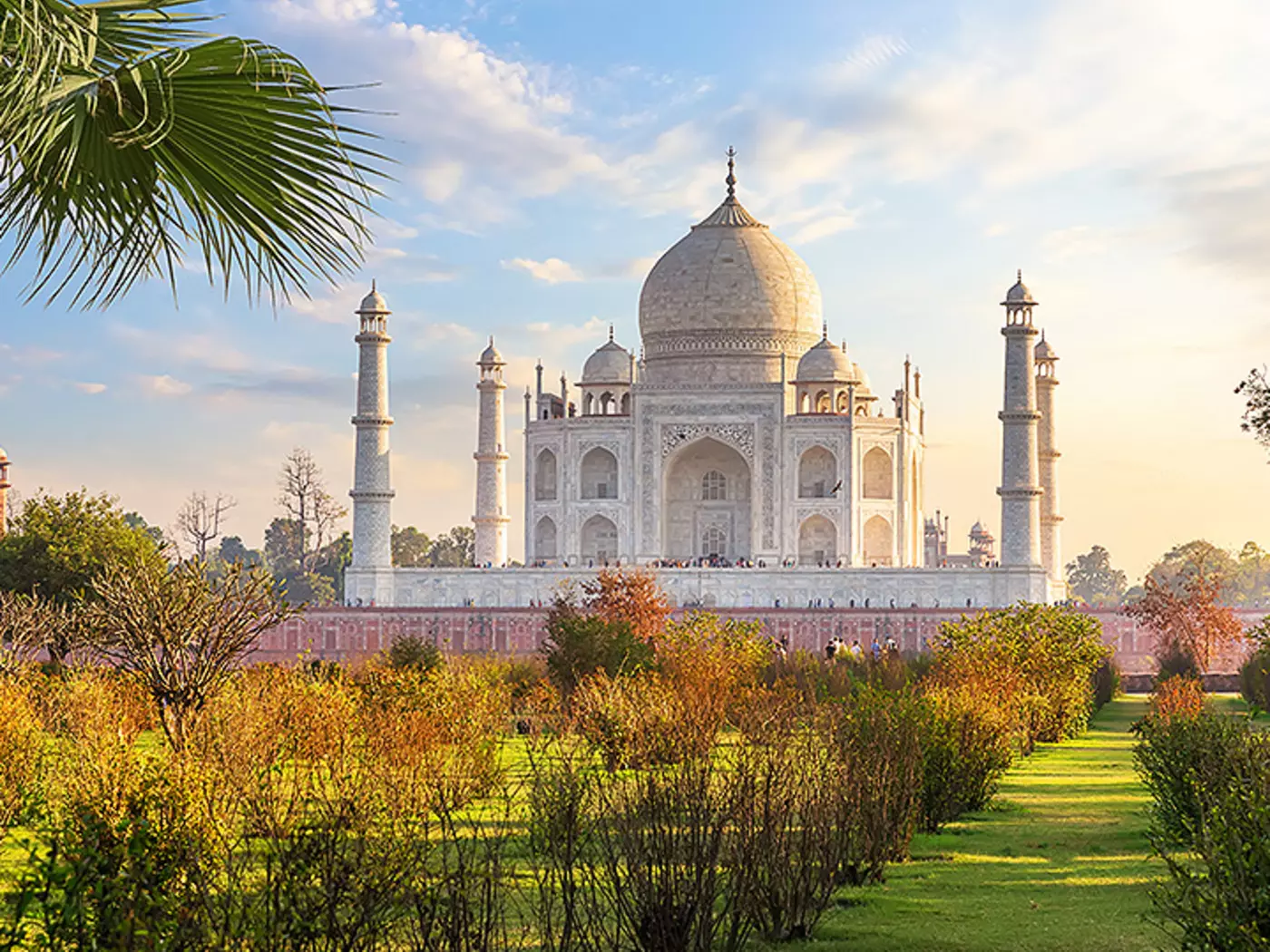 The Taj Mahal was built by Mughal emperor Shah Jahan in memory of his favourite wife