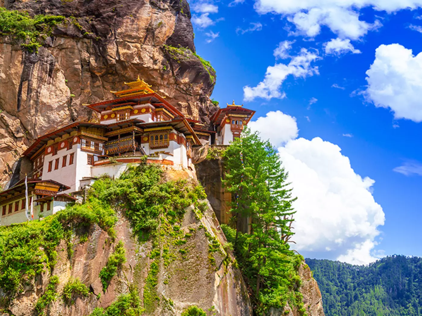 Paro Taktsang is commonly referred to as the Tigers Nest Monastery