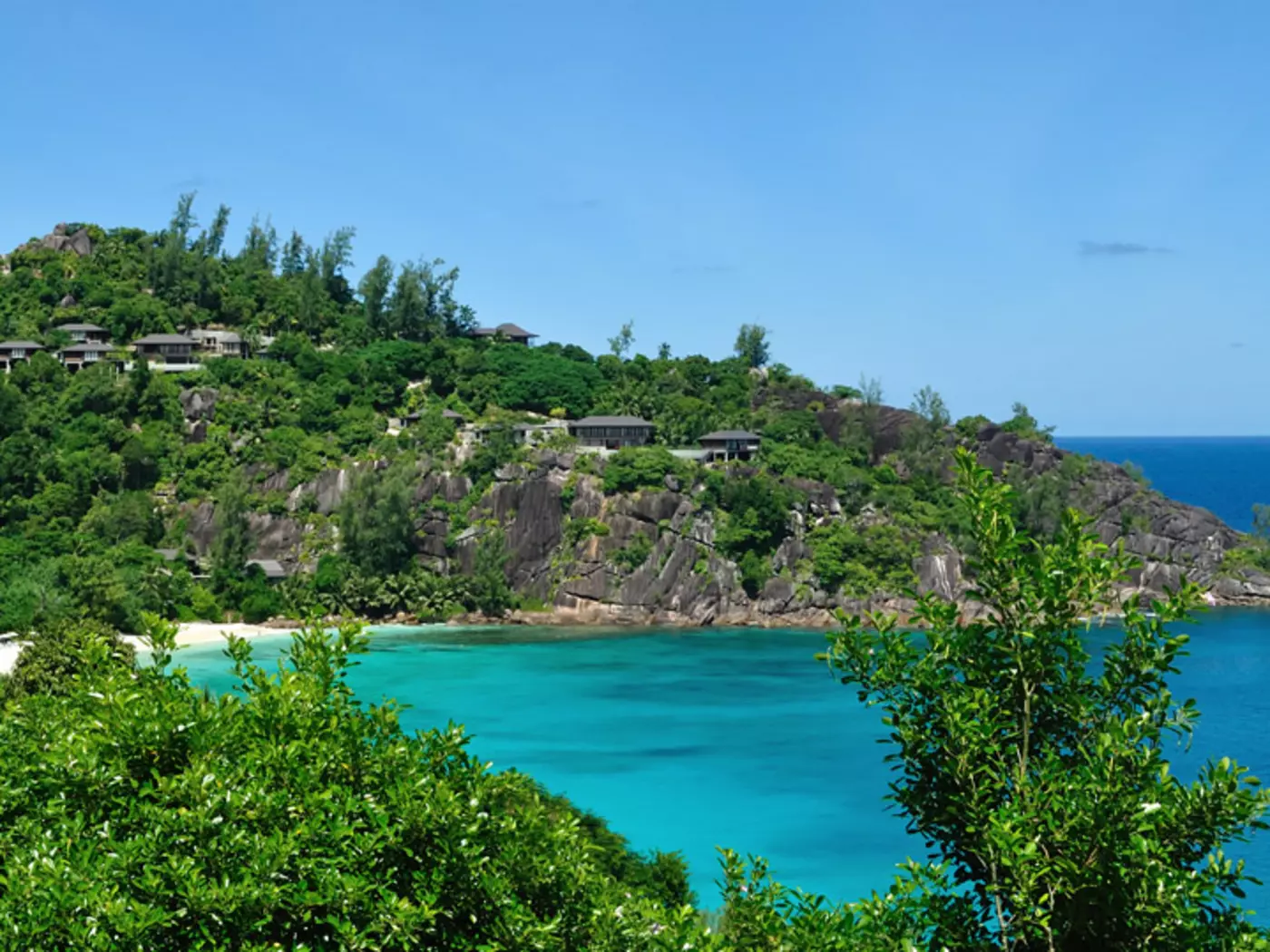 The breathtaking Petite Anse on the island of Mahe