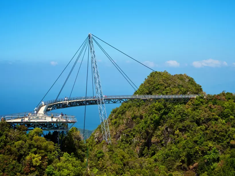 A bridge and platform for great views of Langkawi island