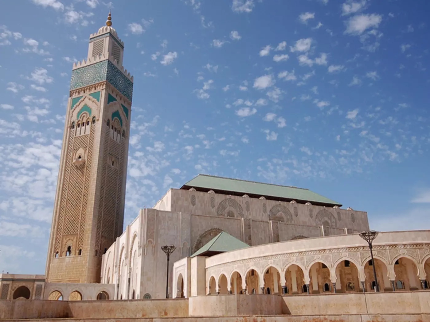 The mosque of Hassan II in Casablanca