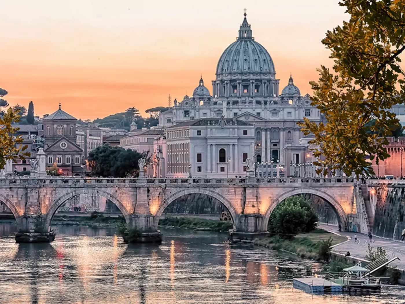 Surrounded by Rome, The Vatican is the headquarters of the Roman Catholic Church