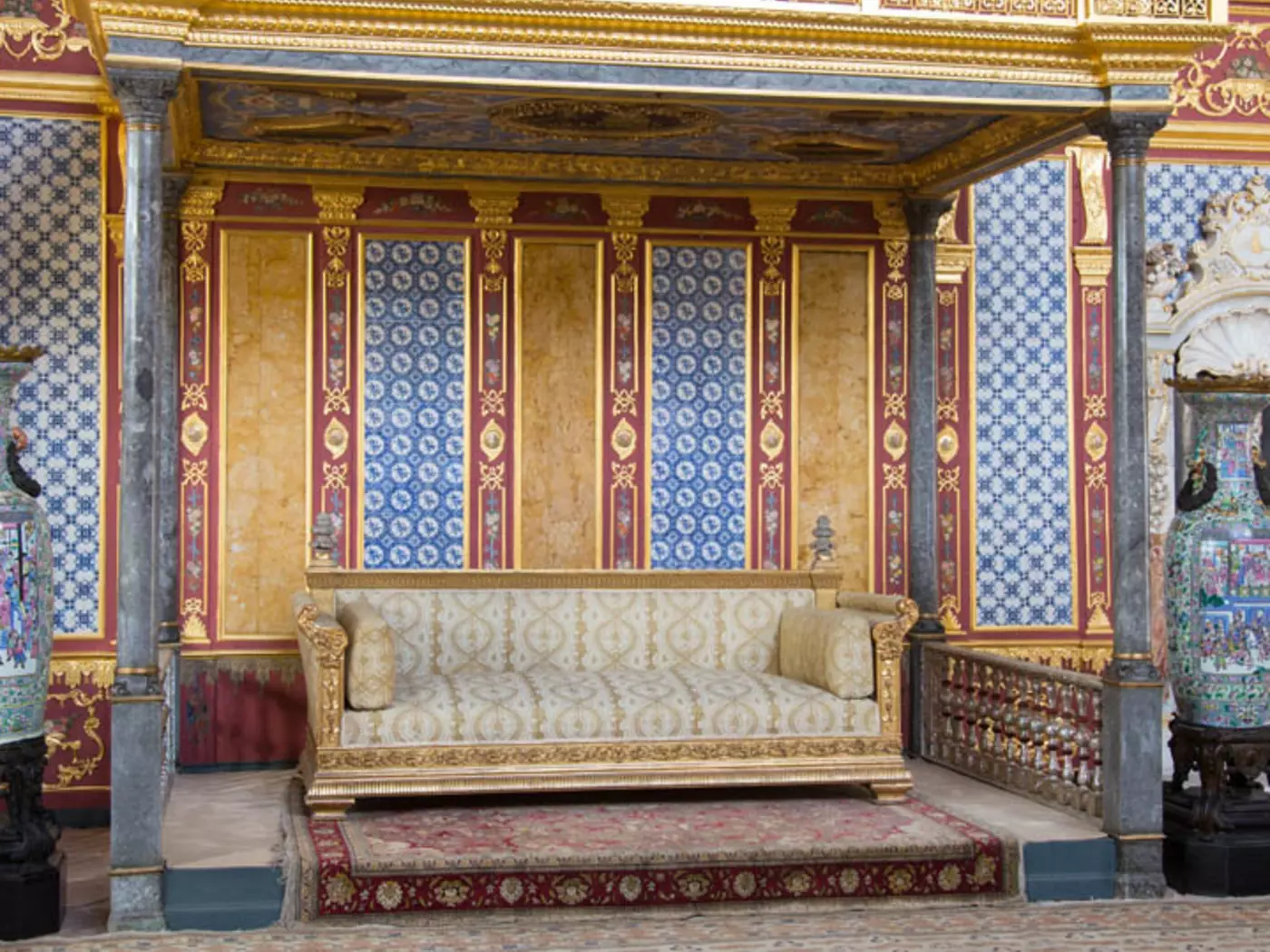The Topkapi Palace served as the main residence and administrative headquarters of the Ottoman sultans