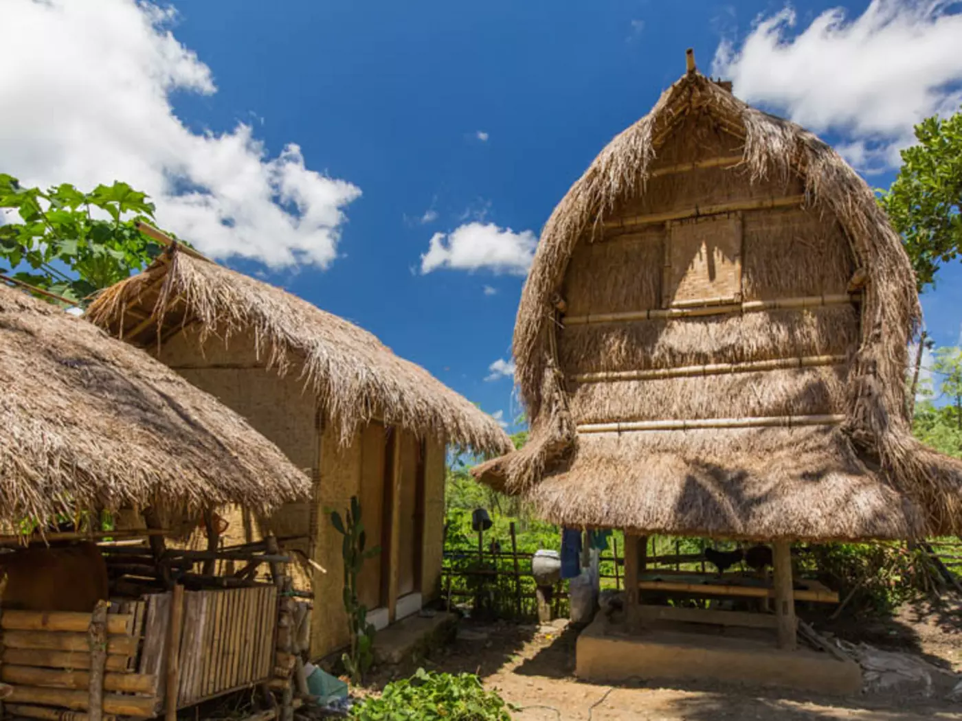 A traditional Sasak Village on Lombok, home to the island's indigenous people