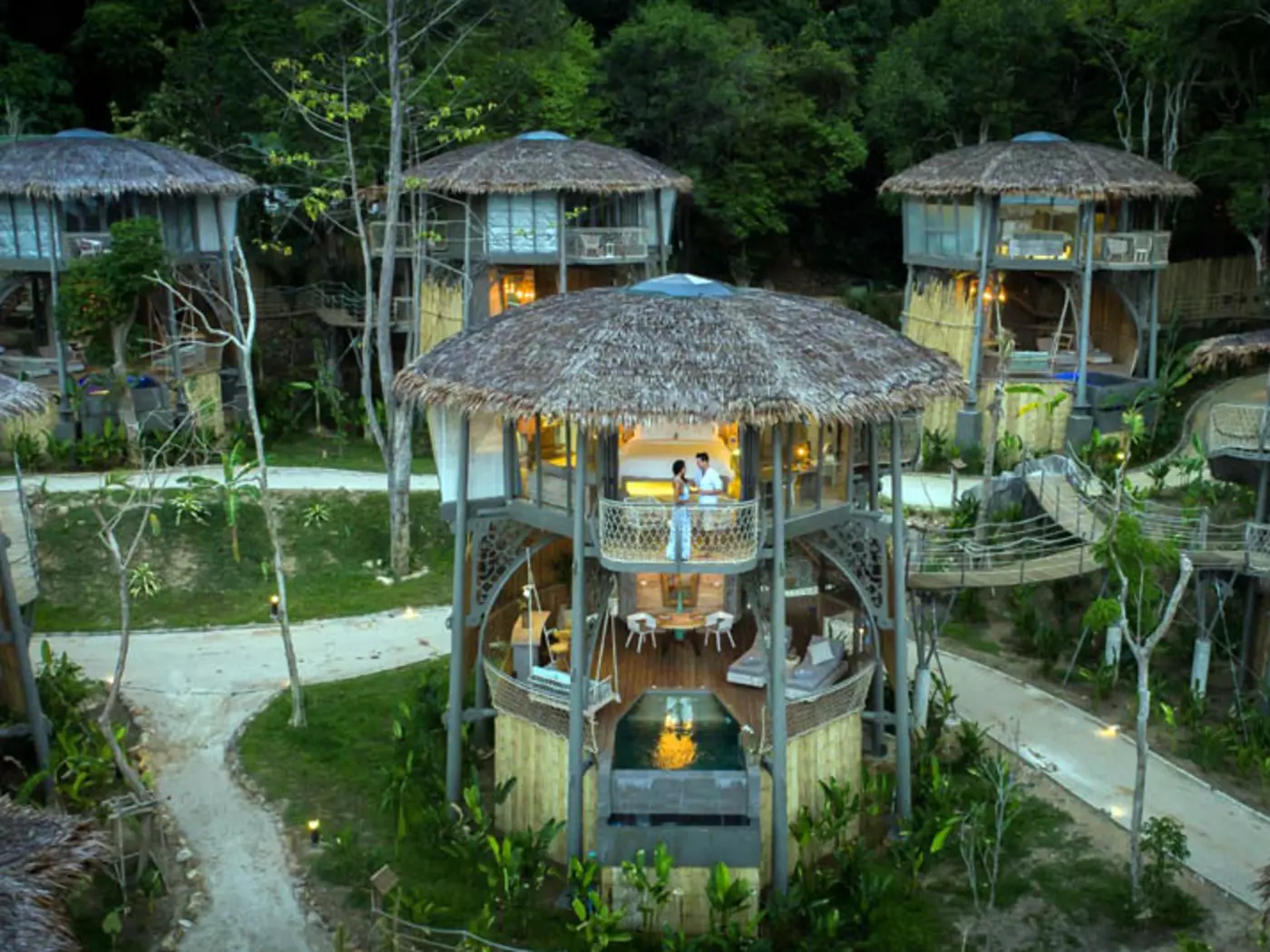 Cap off this luxurious vacation at the romantic Treehouse villas in Koh Yao Noi