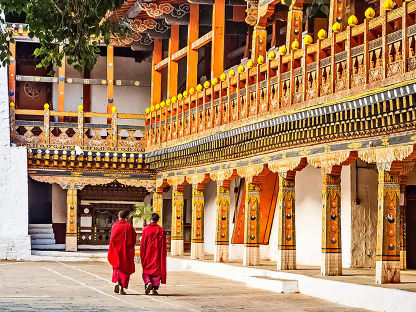 The most widely practiced religion in Bhutan, Vajrayana Buddhism is the state religion