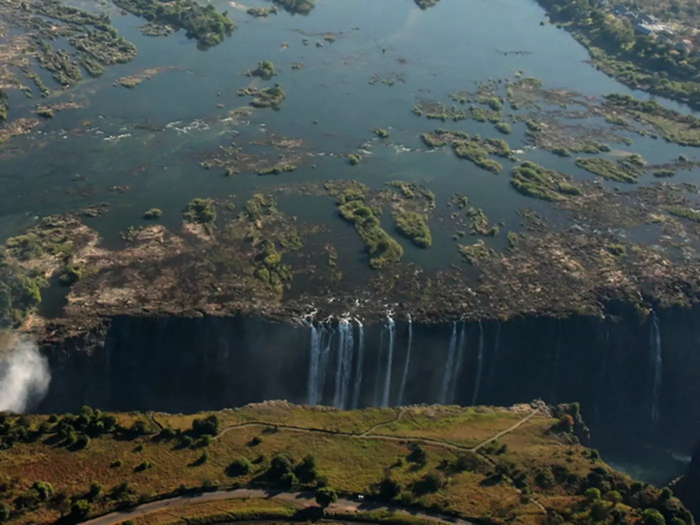 Victoria Falls from the sky