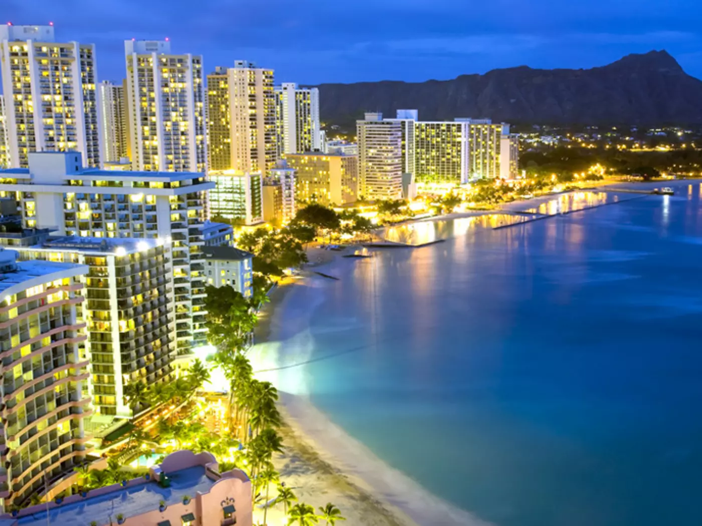 Waikiki Beach and Diamond Head, Honolulu