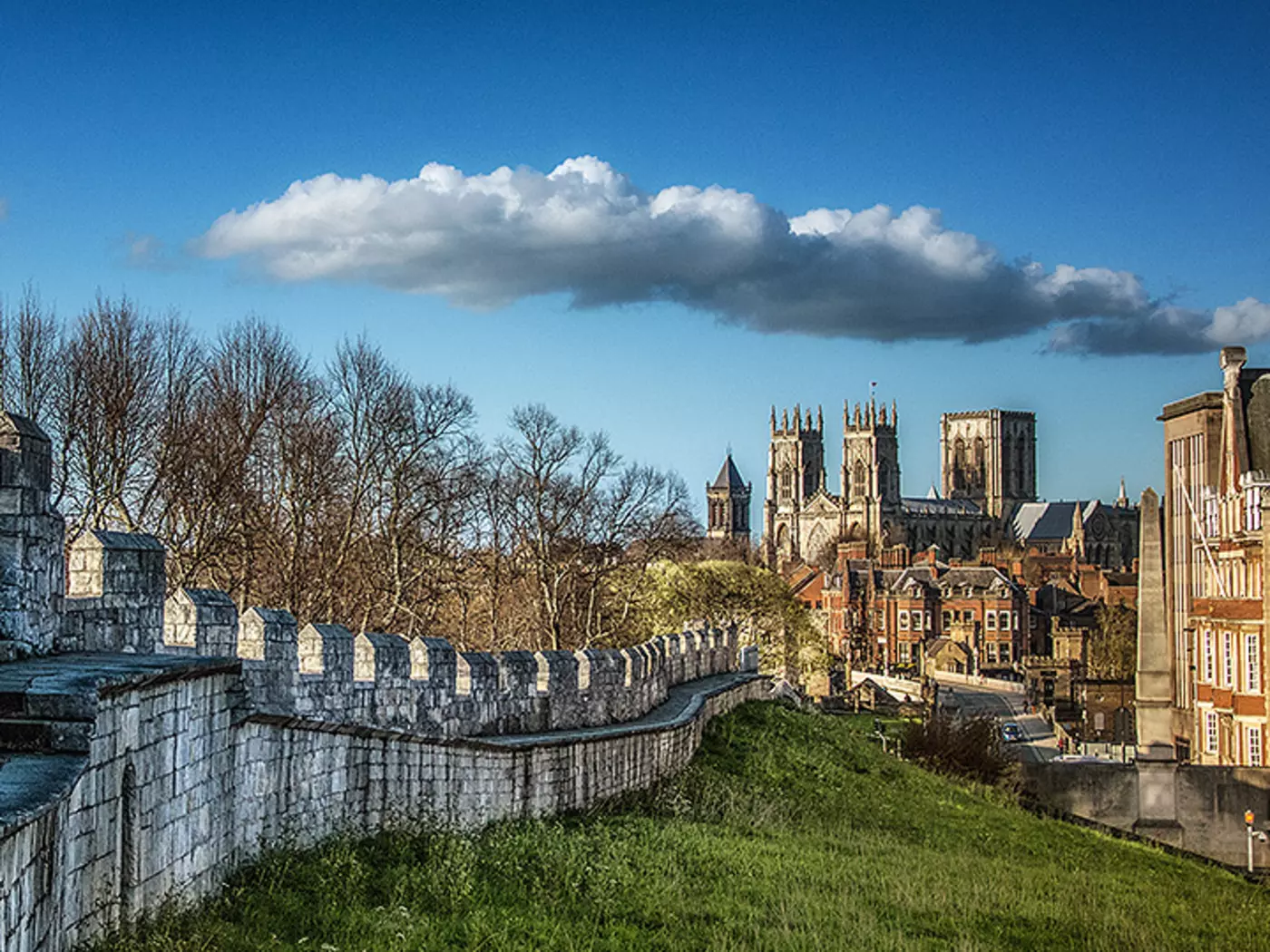 A cathedral city with Roman origins, York is the medieval walled city
