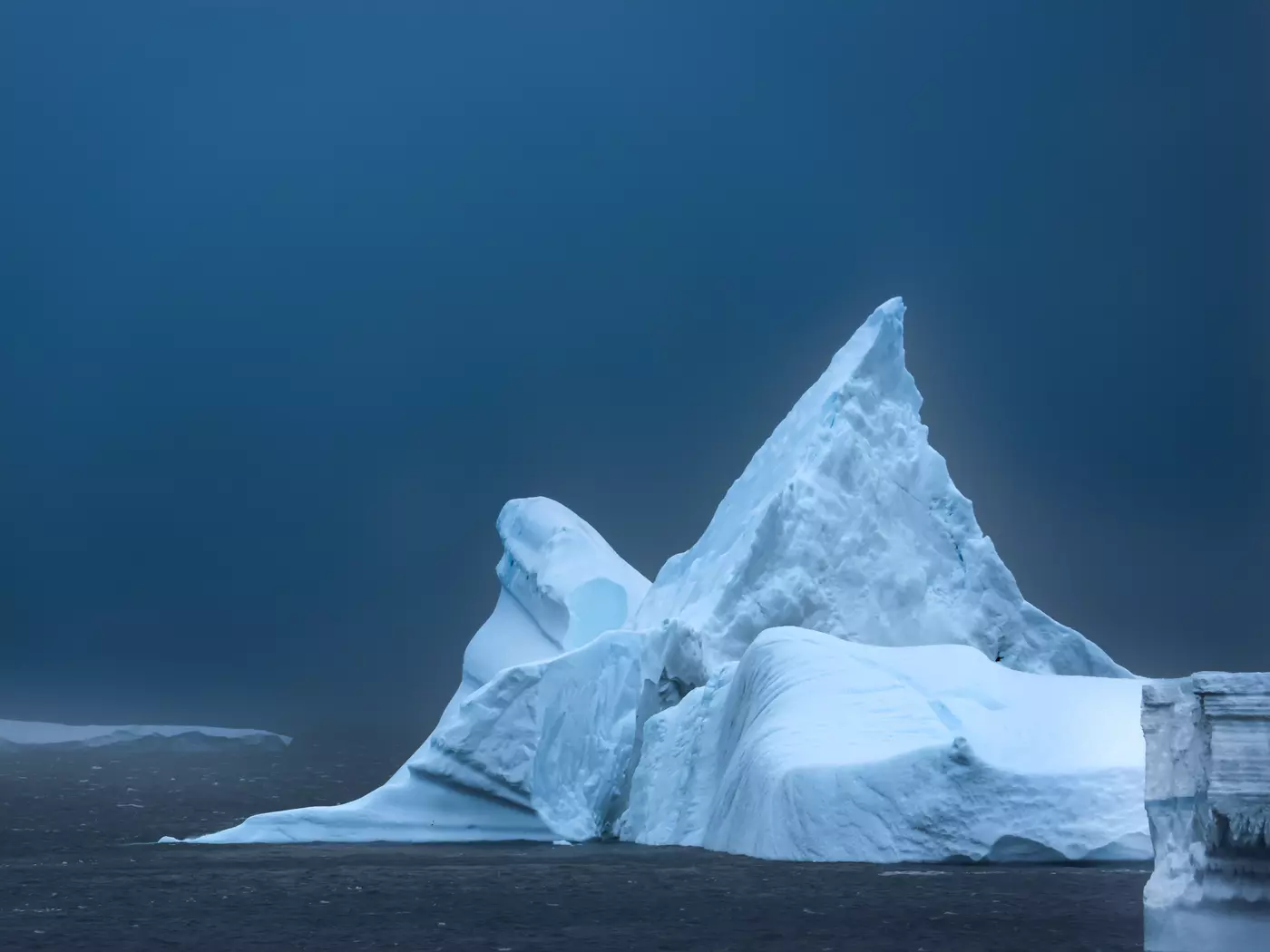Massive Iceberg in the Antarctic Ocean