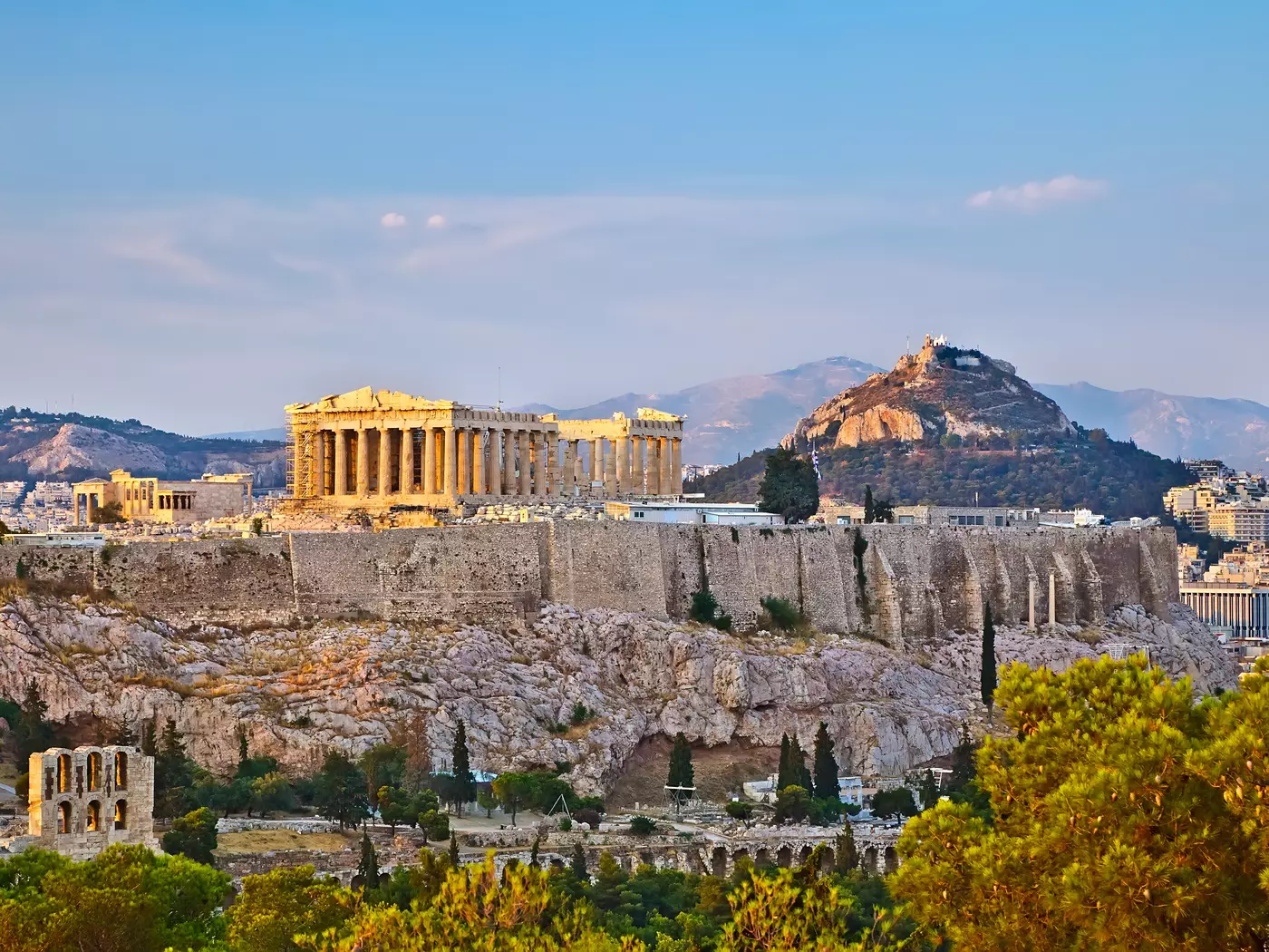 The Acropolis at sunset