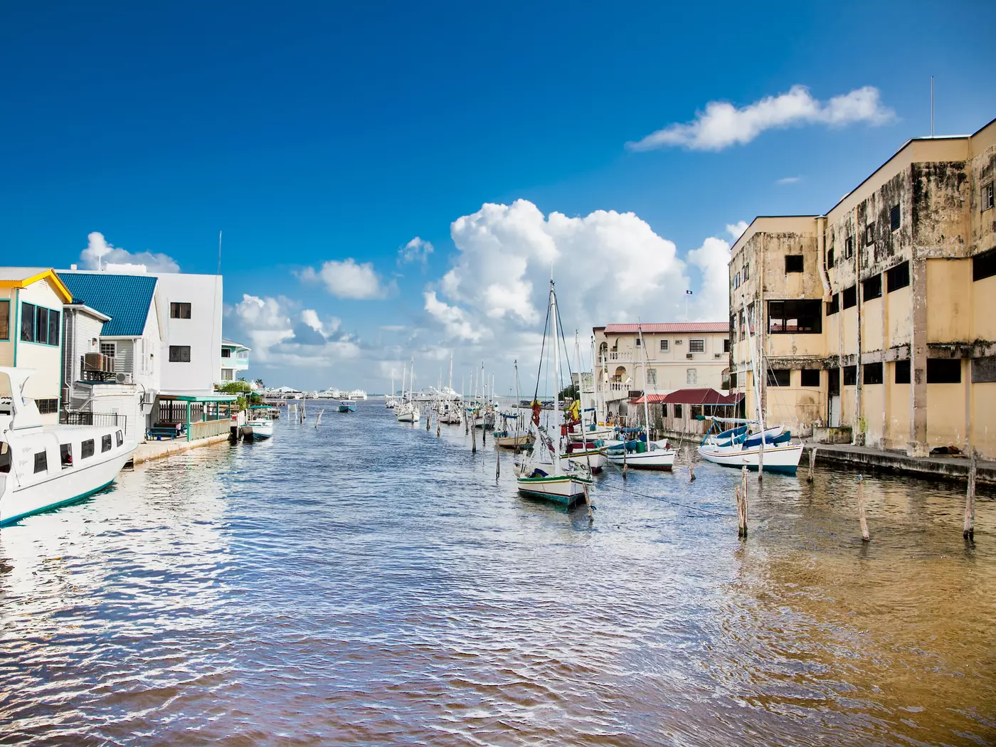 Feel the breeze off the waters at the Belize City Harbour