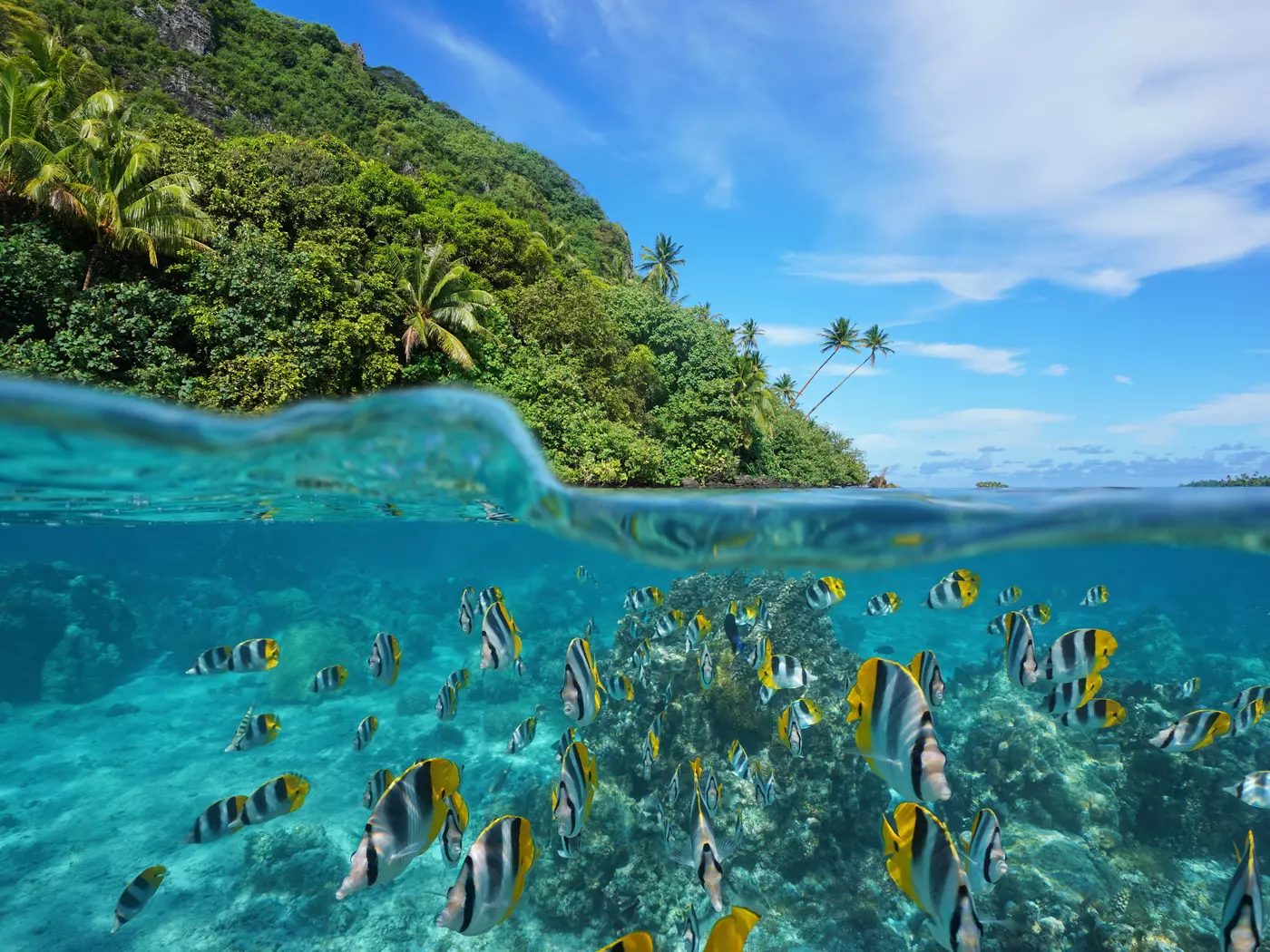 Huahine The colourful waters of Huahine