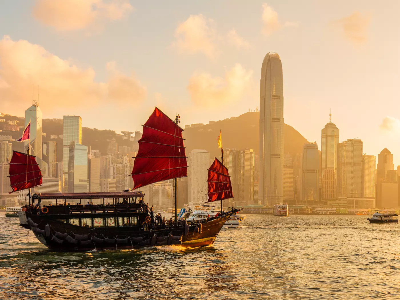 Climb aboard a junk boat for a proper Hong Kong tour