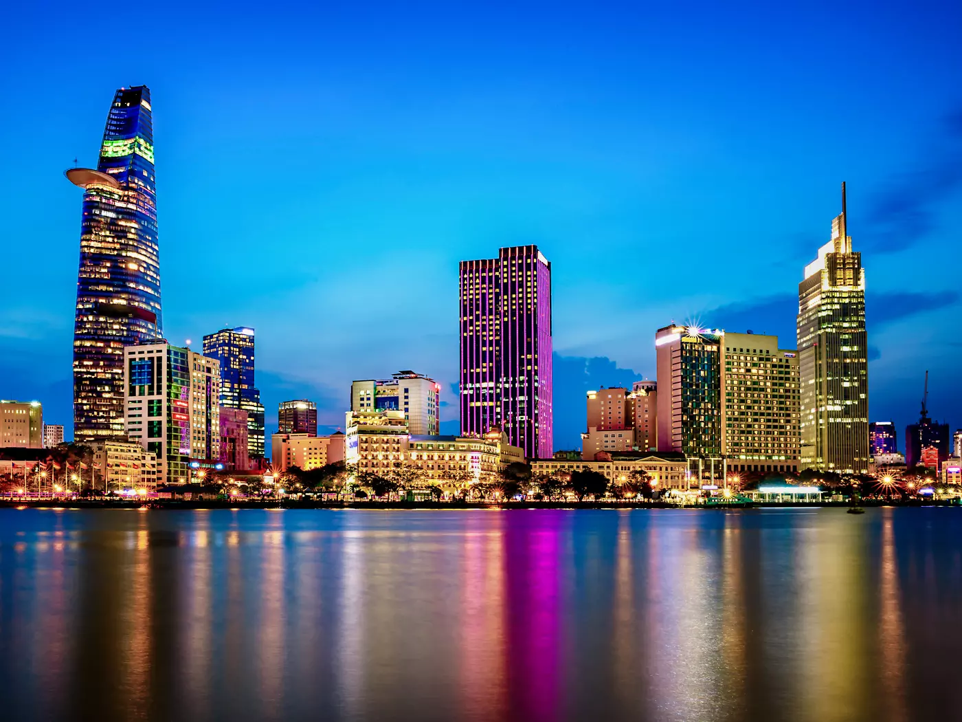 Ho Chi Minh city at night