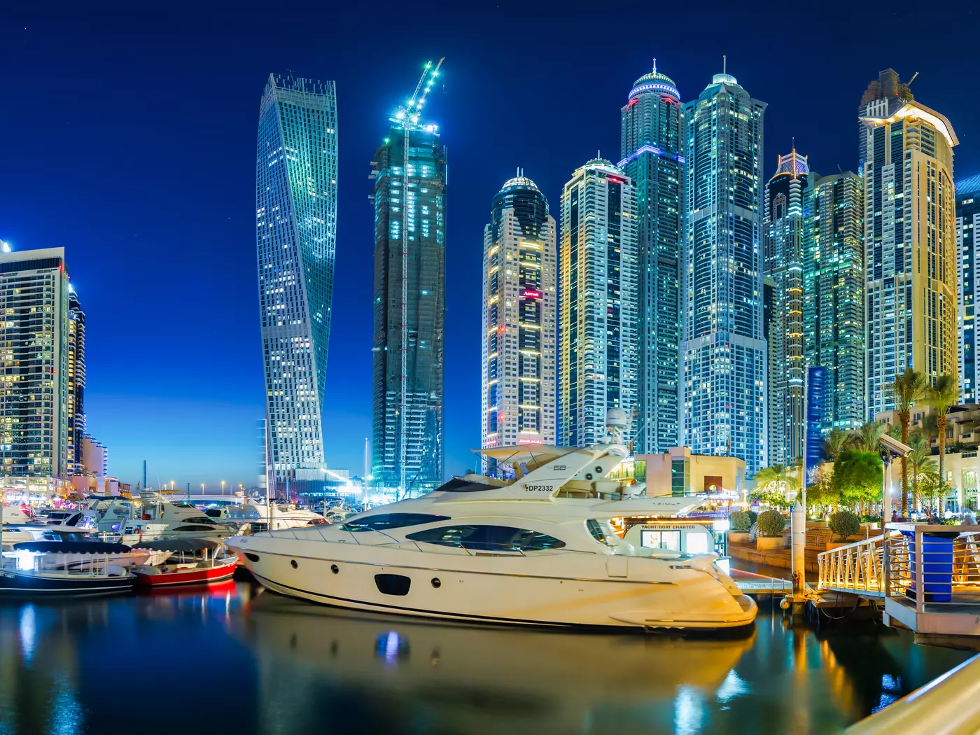 Dubai Marina Dubai Marina was voted one of the 50 coolest neighbourhoods in the world