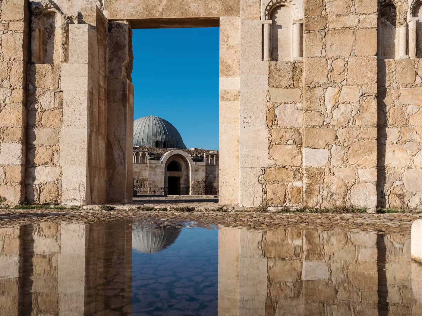 Admire the architecture of Amman's Citadel