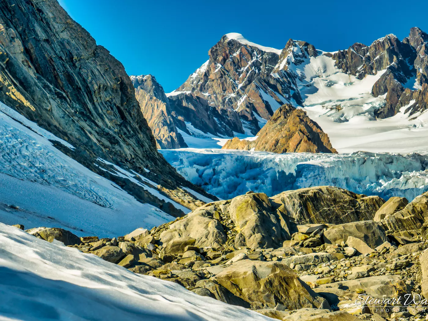 Trek through the ice and snow on the Franz Josef Glacier