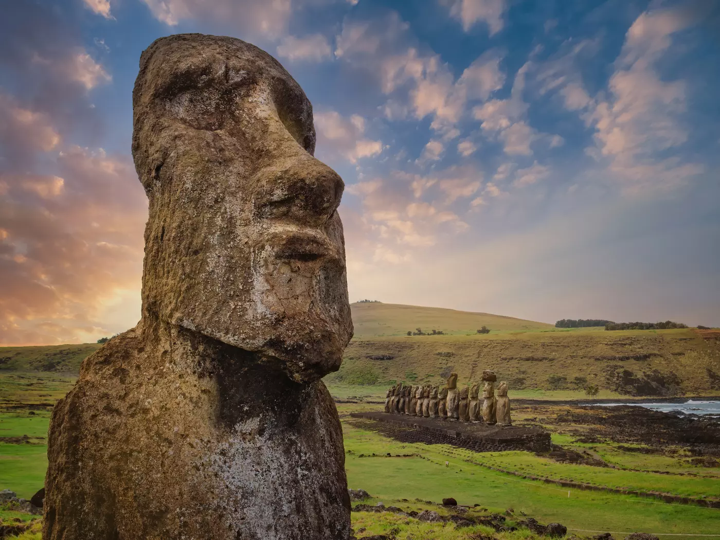 Moai Statues on Rapa Nui