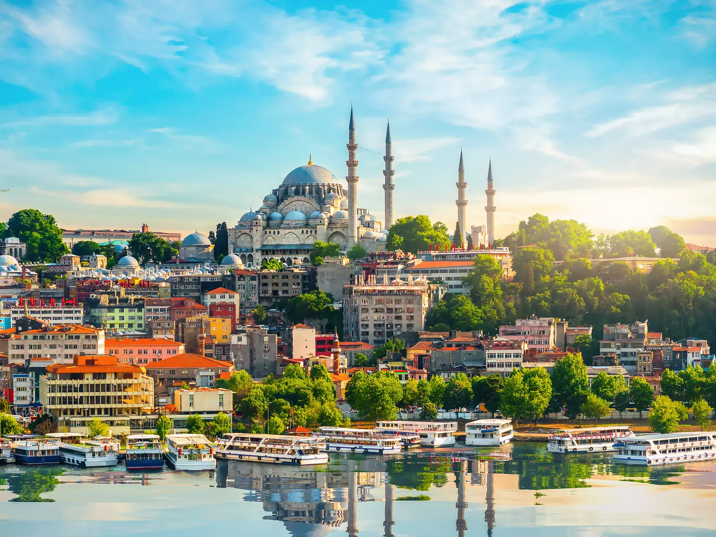 Wander the streets along Golden Horn Bay in Istanbul