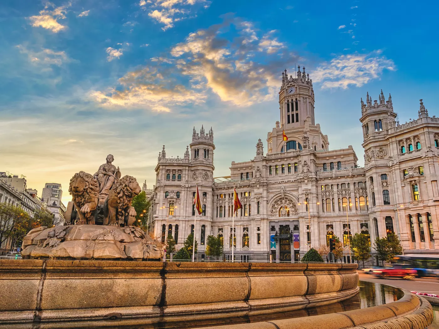 Seek Madrid's sights at Cibeles Fountain Town Square 