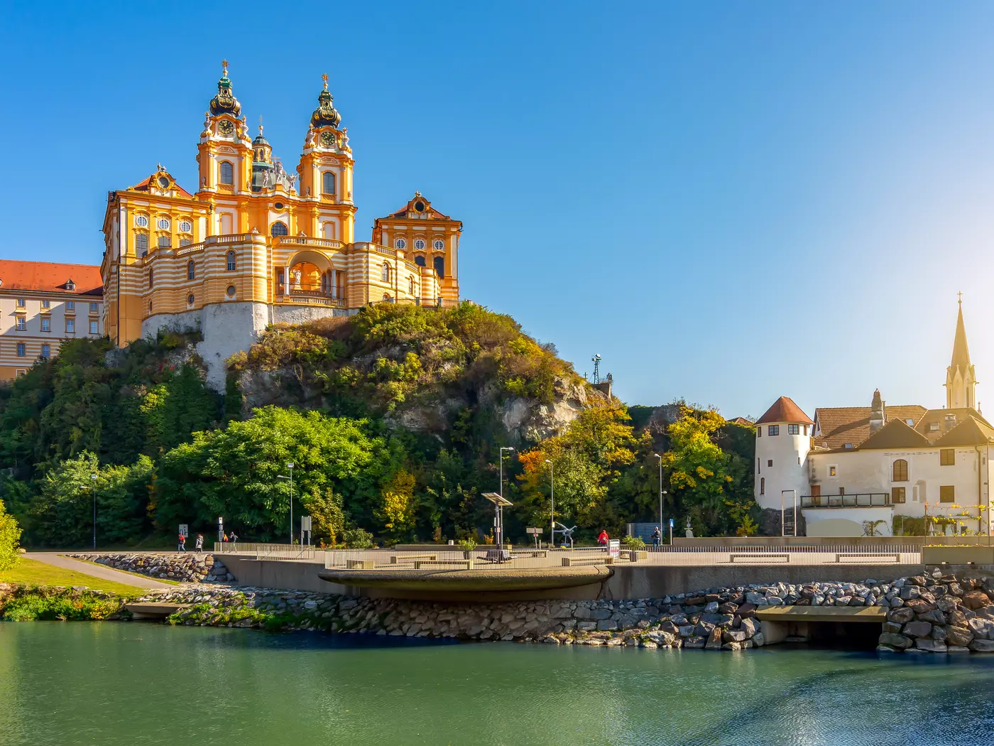 Melk abbey in Wachau valley, Austria