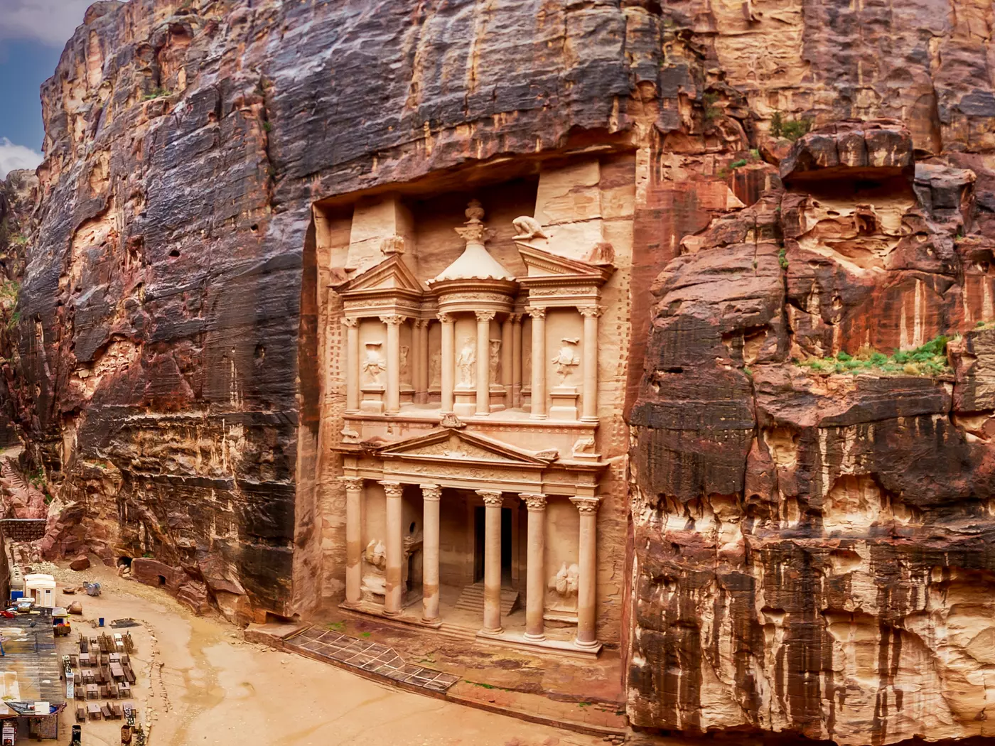 Built in the 3rd century BC, Petra is a spectacular sandstone city