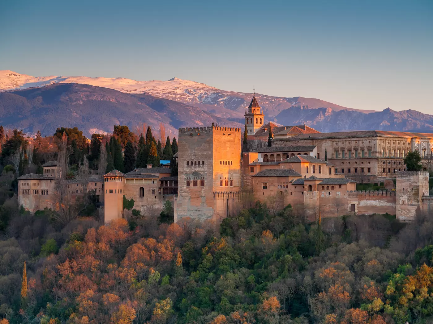 The Alhambra is a complex of structures dating from the 11th century